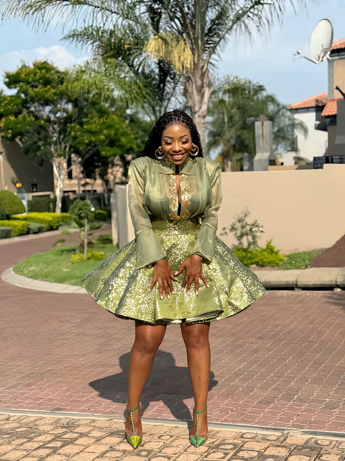 Brocade organdi medley