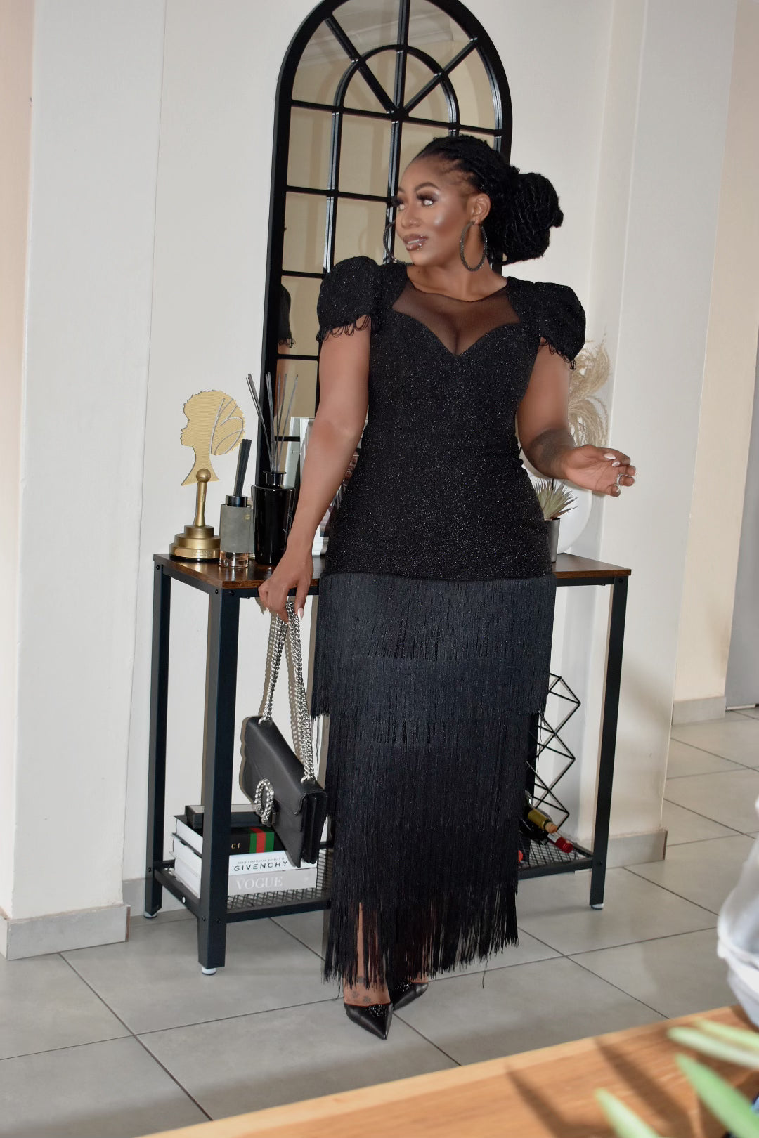 Ankle length teasels dress