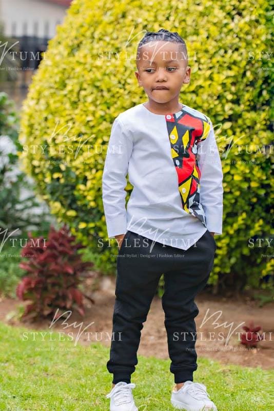 Boys African Swag Shirt - Kiddies