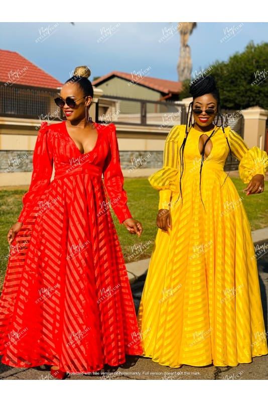 burn out organza maxi