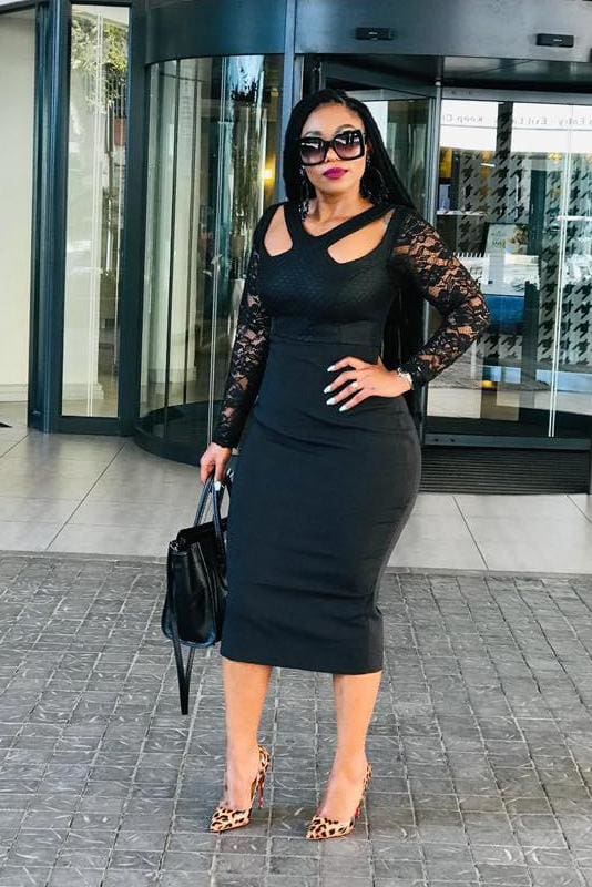 High Waisted Pencil Dress