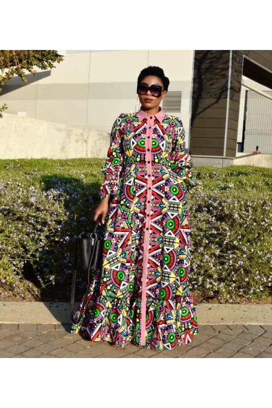 Multi coloured maxi dress - Dress