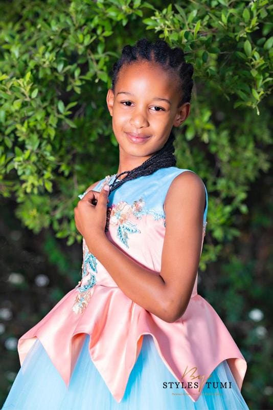 Peplum Pink and Blue Princess Tutu - Kiddies - Dress