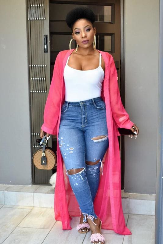 Pink Chiffon Kimono - Accessory
