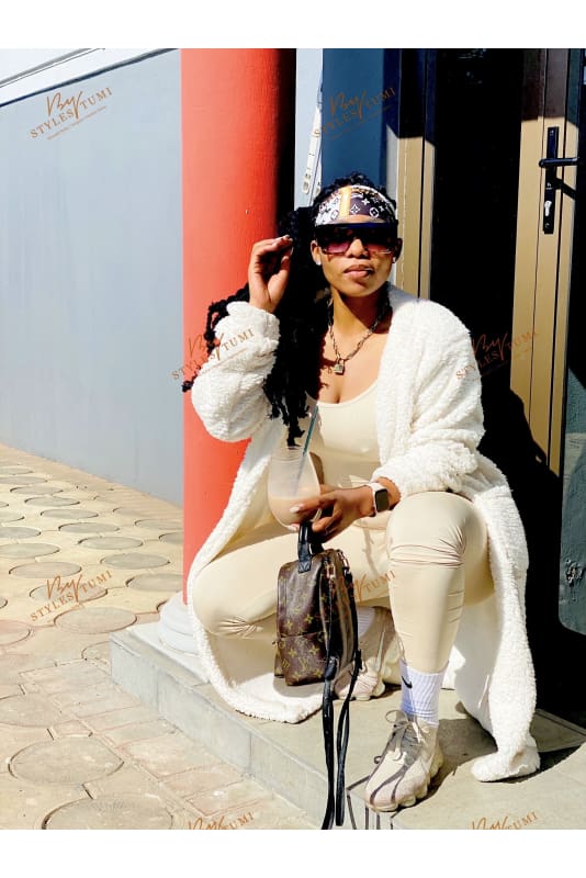 Sherpa fleece cardigan