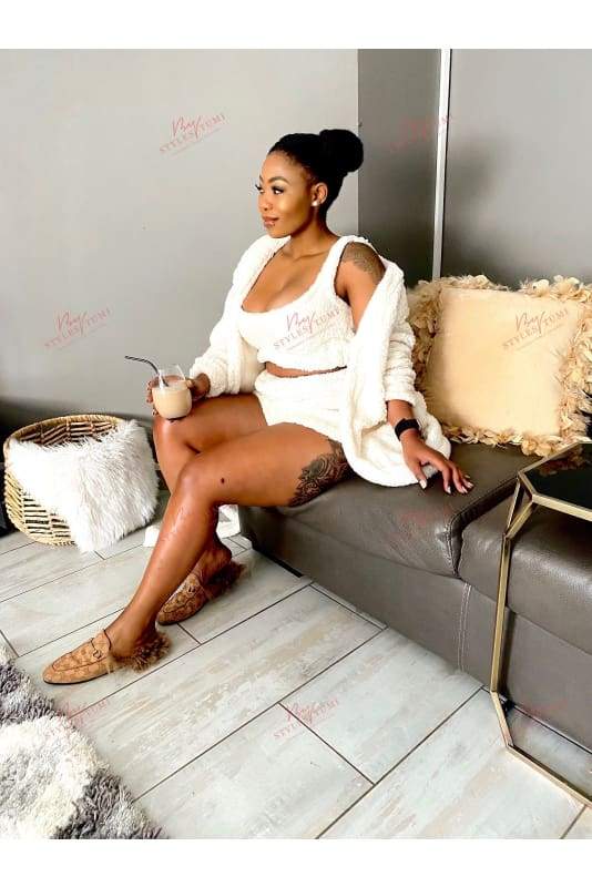 Short 3 piece sherpa fleece
