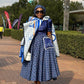 Satin tea drop shweshwe