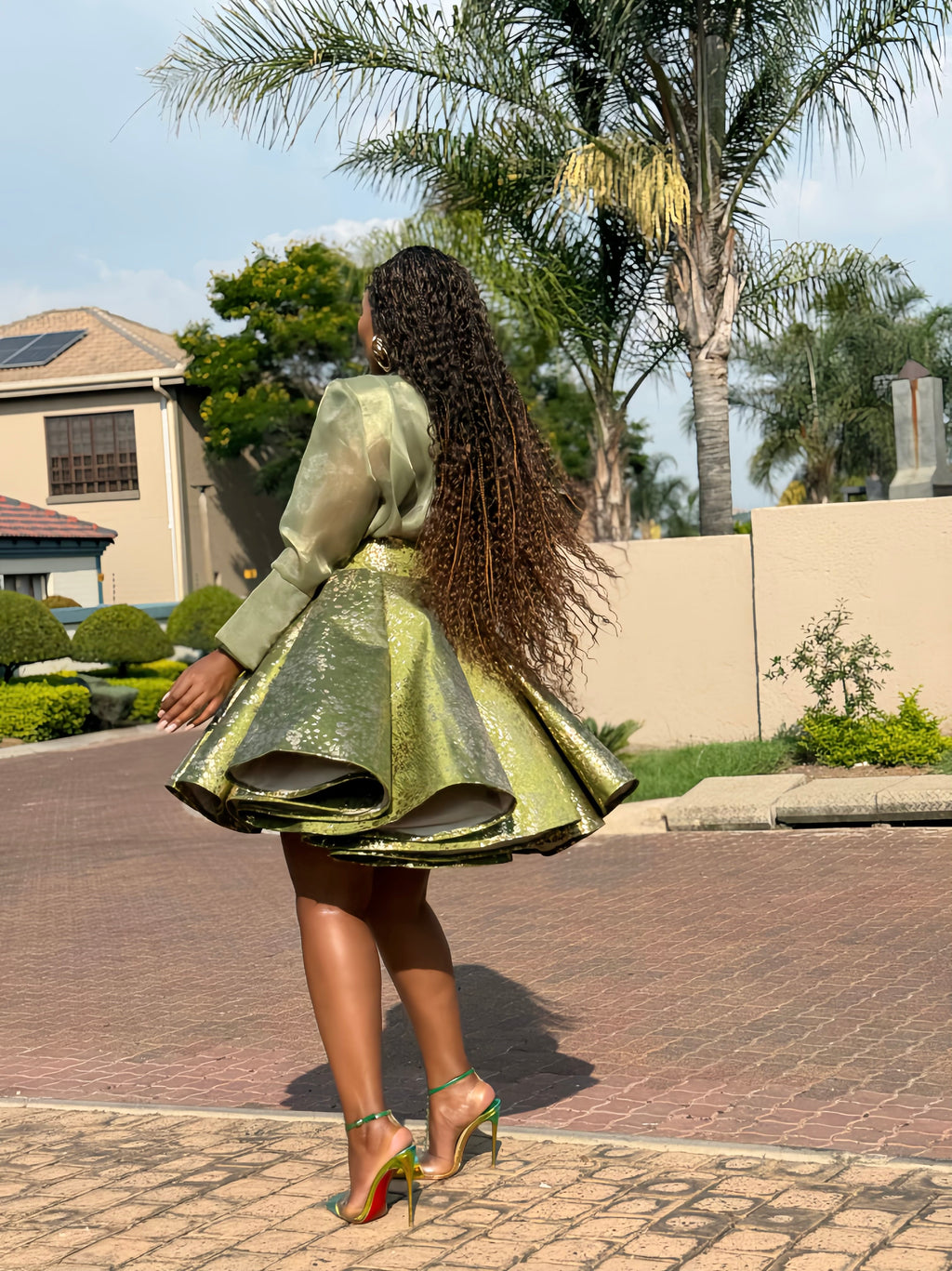 Brocade organdi medley