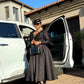 Black brocade number