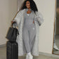 Winter grey/white kimono
