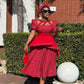 Shweshwe beaded peplum