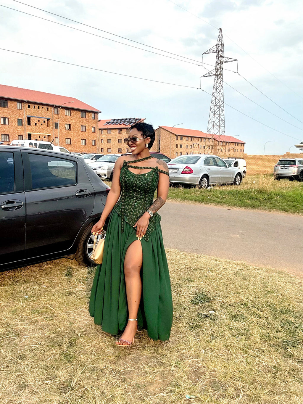 Flowy lace shweshwe