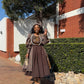 Sea shell shweshwe dress