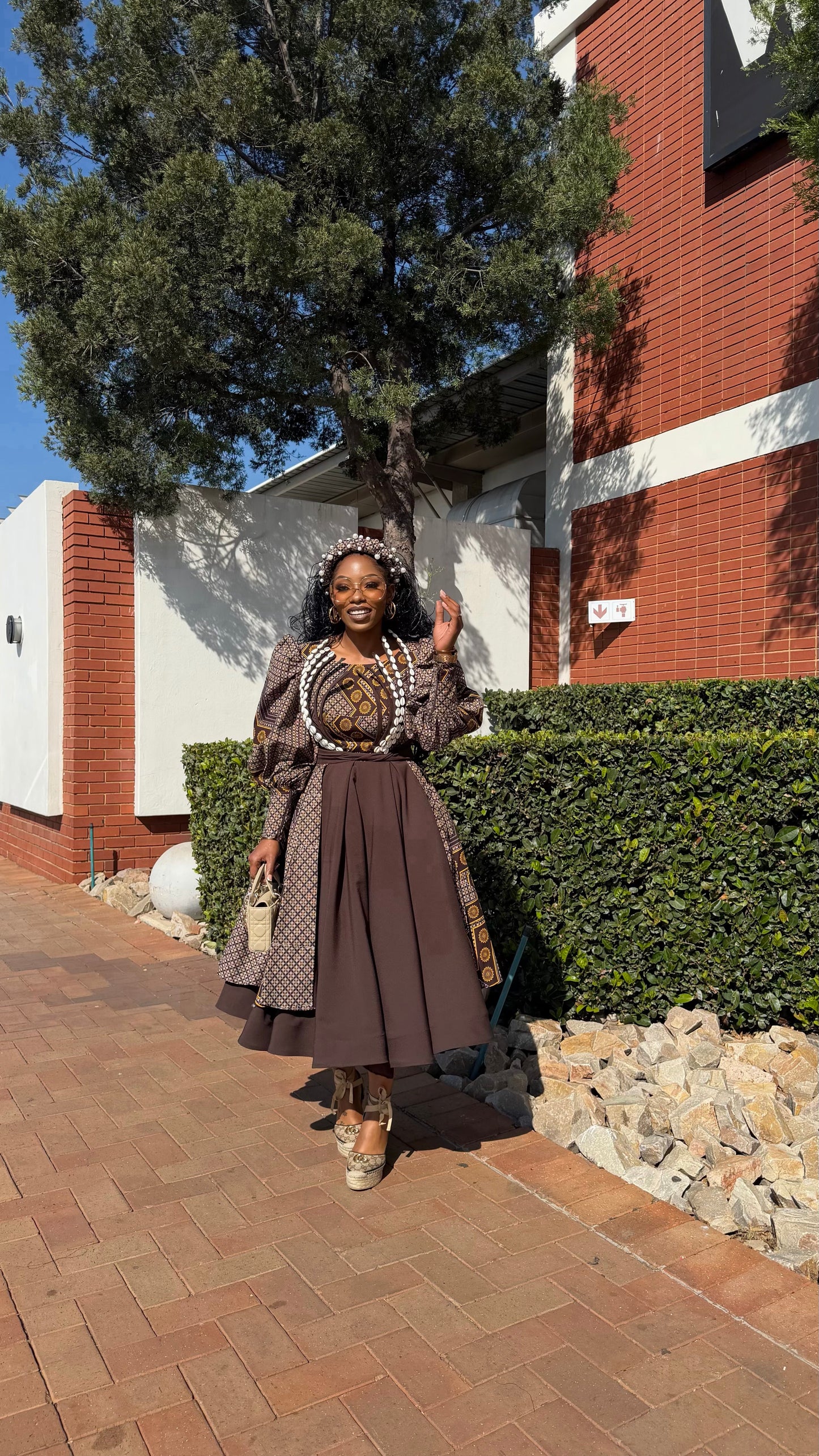 Sea shell shweshwe dress