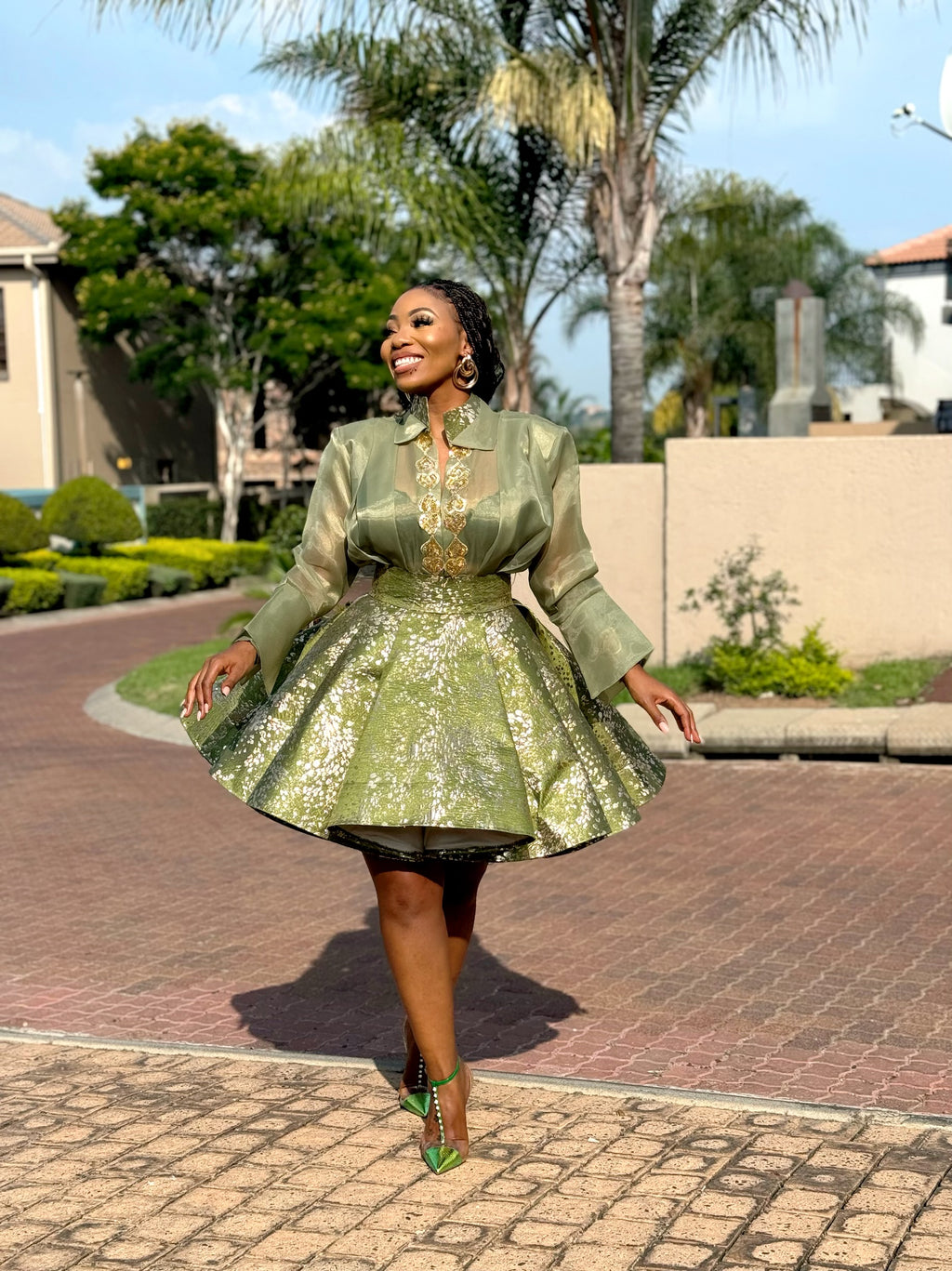 Brocade organdi medley