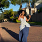 Shweshwe beaded master piece( flowy skirt)