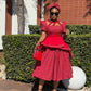 Shweshwe beaded peplum