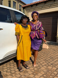 Shweshwe beaded master piece( flowy skirt)
