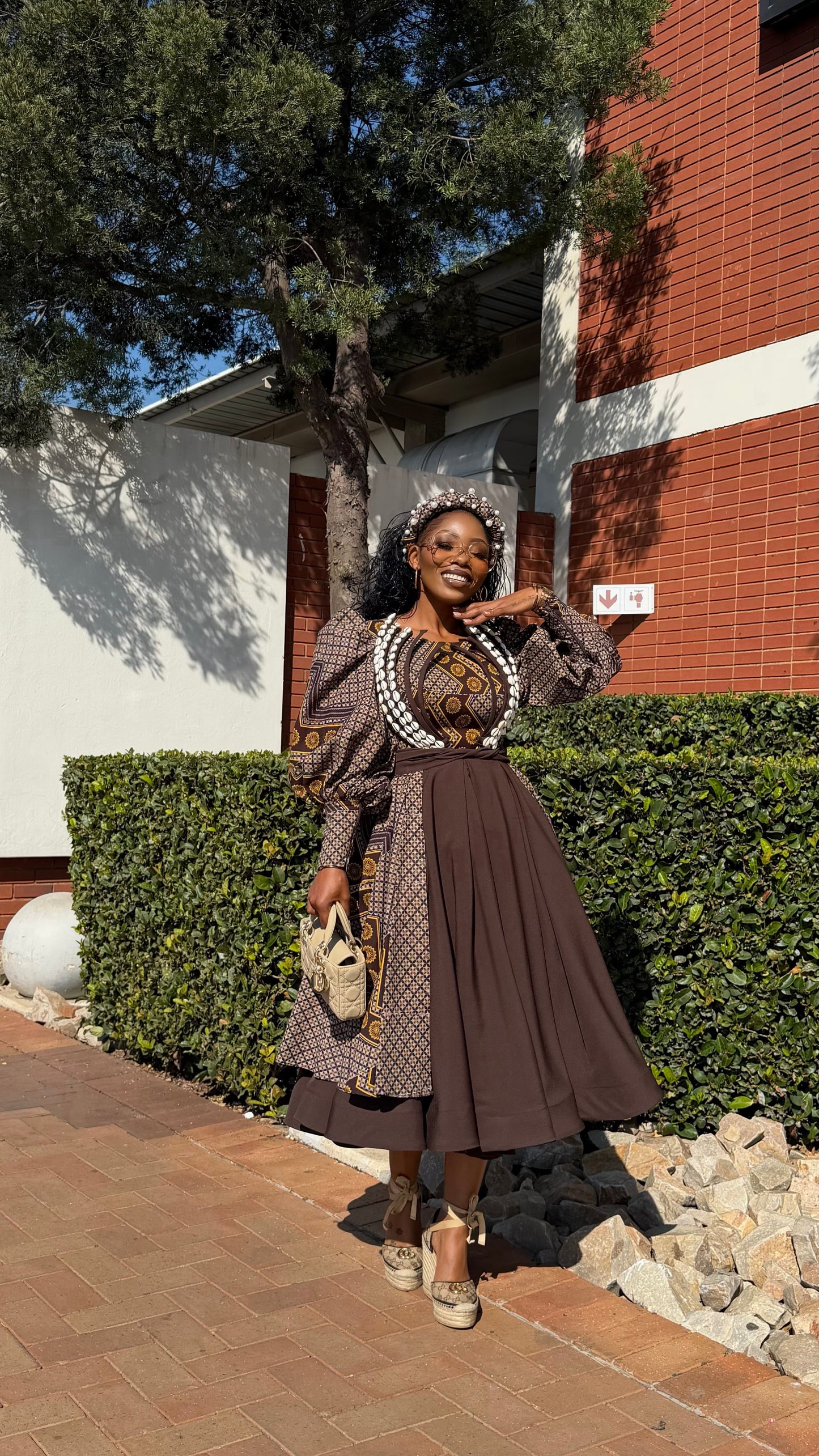 Sea shell shweshwe dress