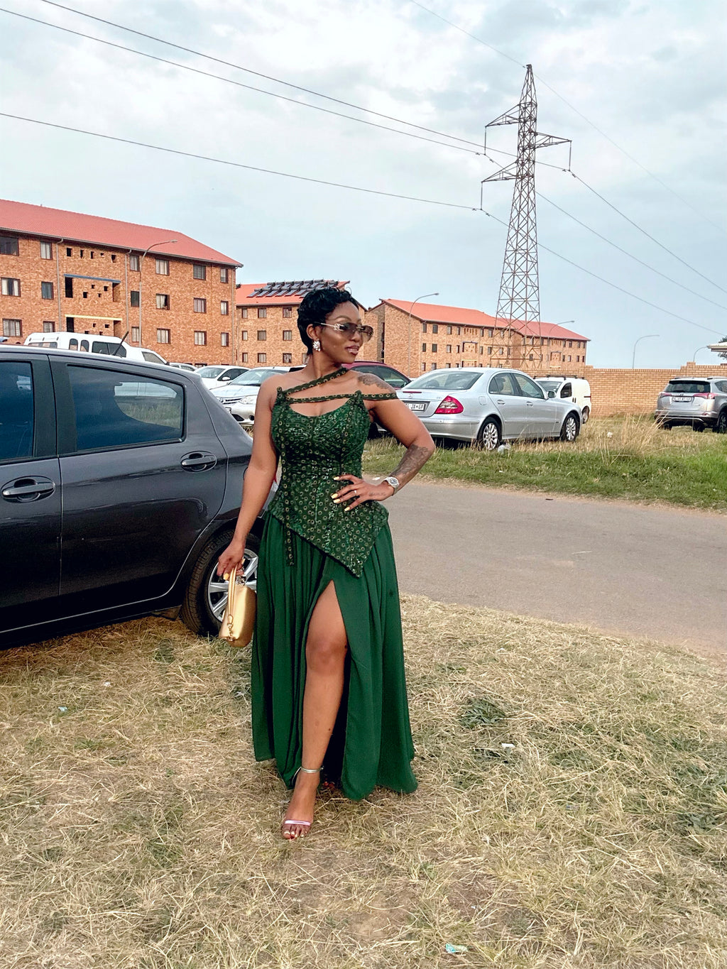 Flowy lace shweshwe