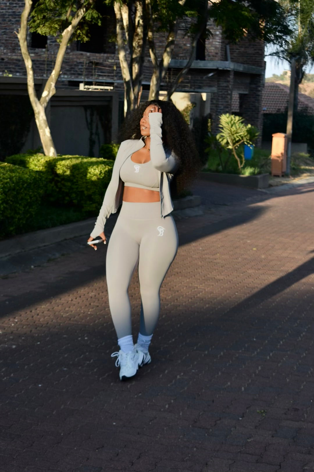 Corset-like yoga set