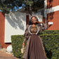 Sea shell shweshwe dress