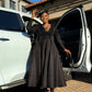 Black brocade number