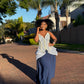Shweshwe beaded master piece( flowy skirt)