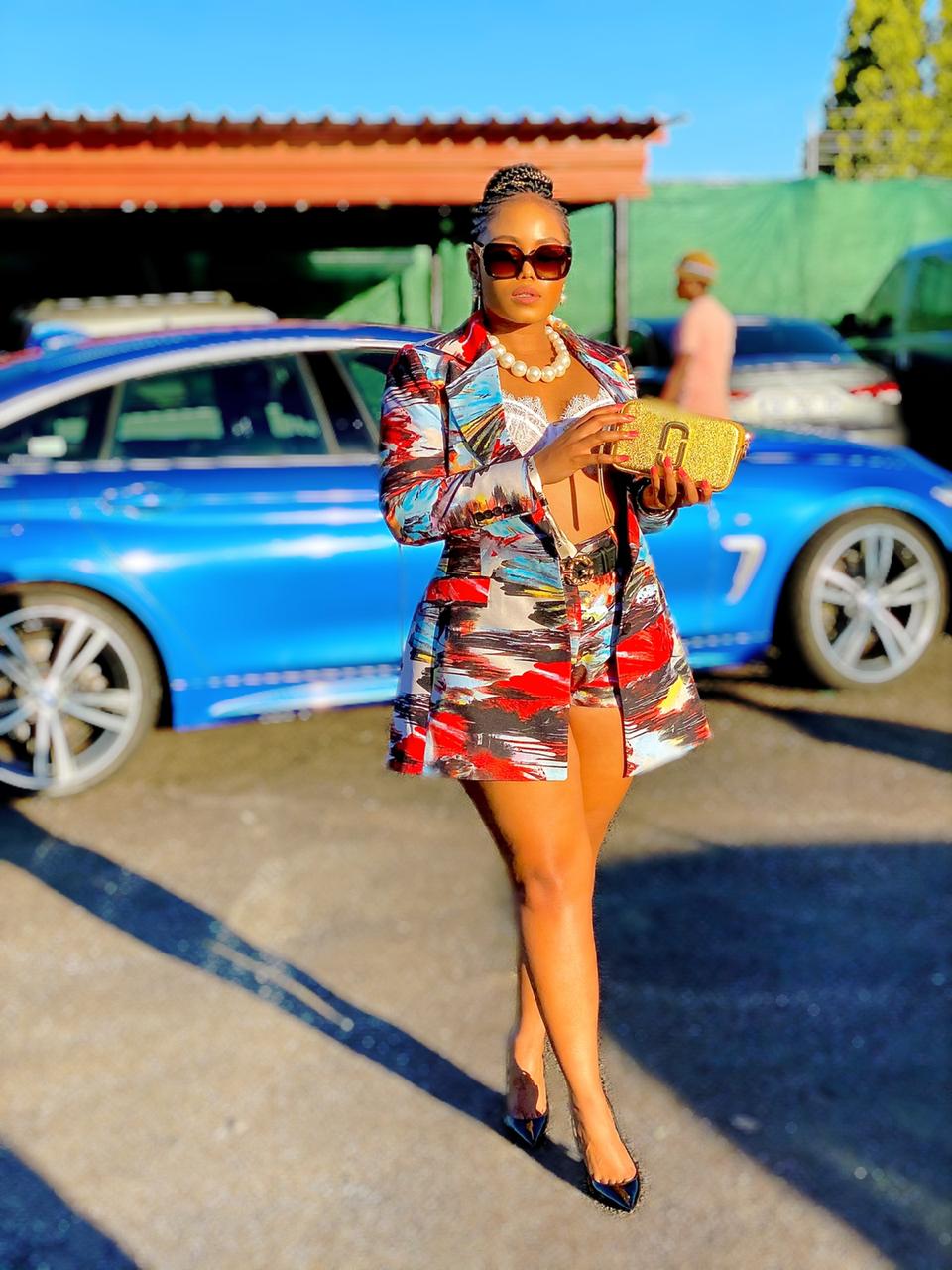 Tie dye short suit
