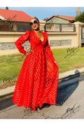burn out organza maxi