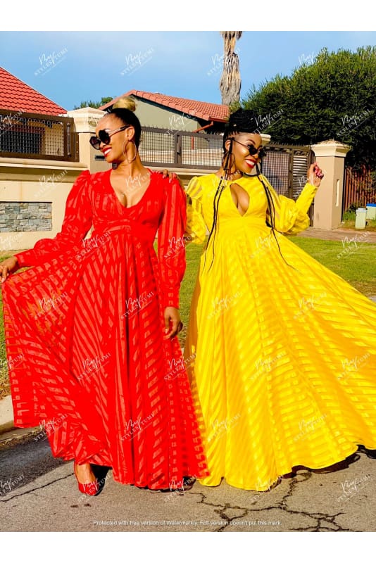 burn out organza maxi
