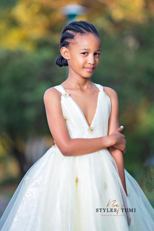 Champagne Princess Dress - Kiddies