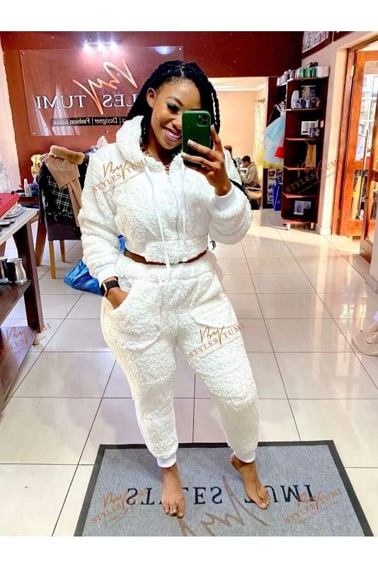 Faux Shepra fur tracksuit - Tracksuit