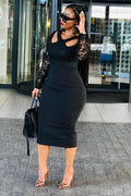 High Waisted Pencil Dress