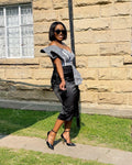 Black/white shweshwe medly