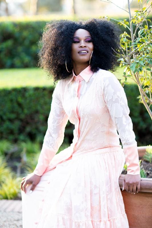 Maxi dress/shirt - 28 / Peach - Dress