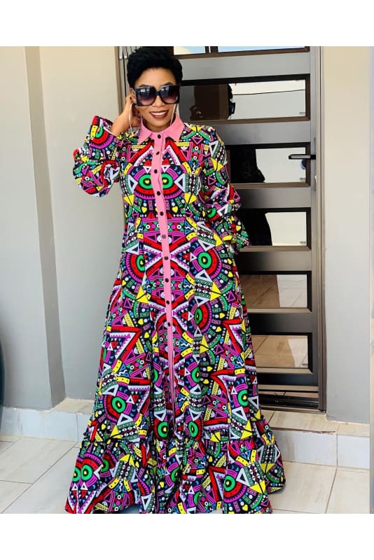 Multi coloured maxi dress - Dress