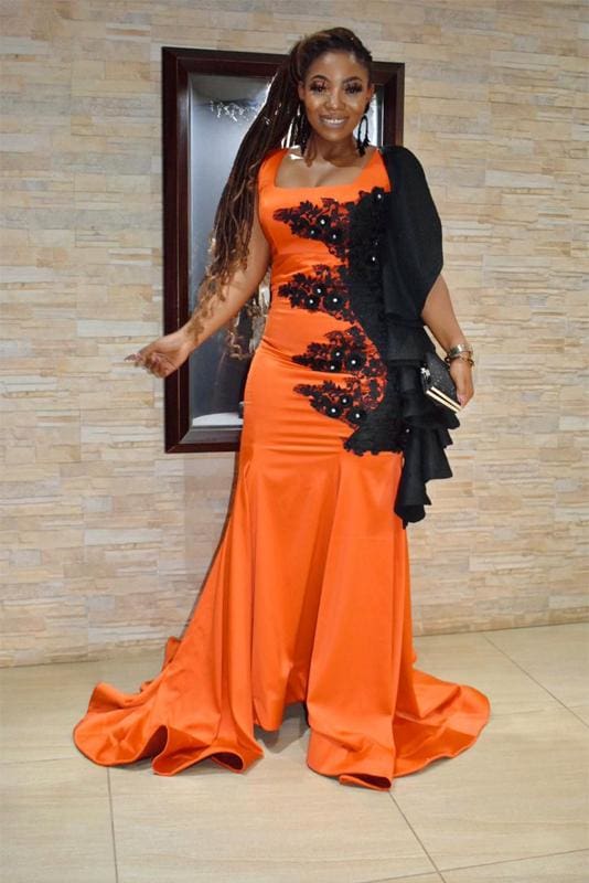 Orange Mermaid Dress
